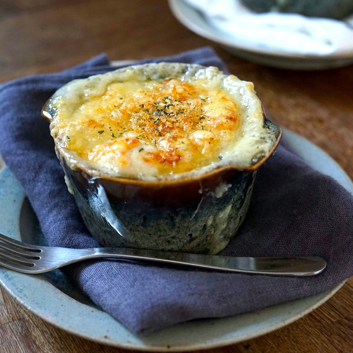 Creamy Baked Parsnips with Gruyère and Thyme